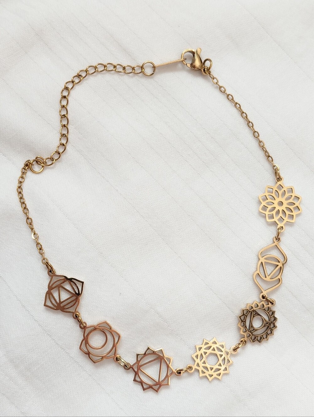 Gold 7 Chakras Bracelet